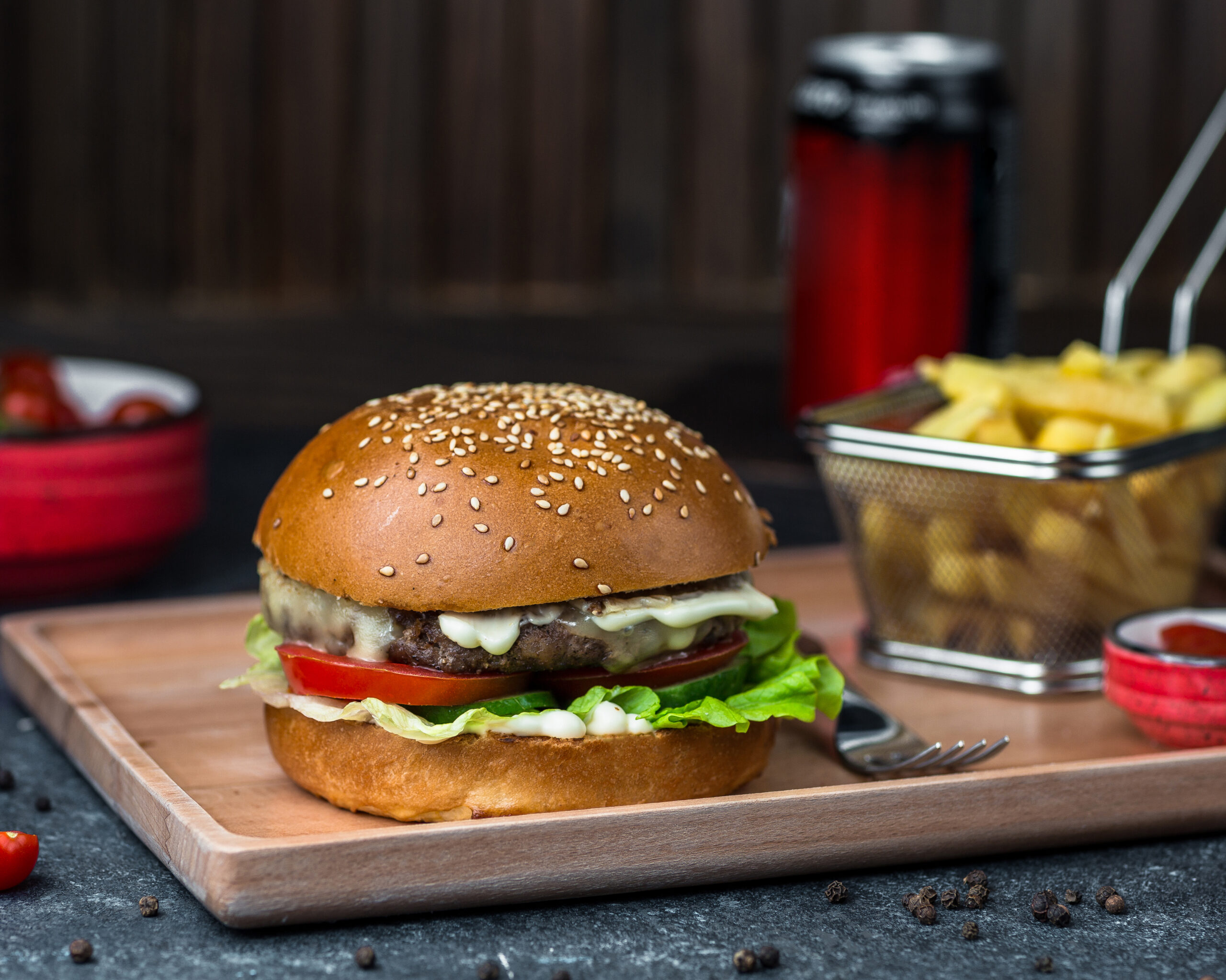 burger-with-cotlet-vegetables-mayonnaise-sauce